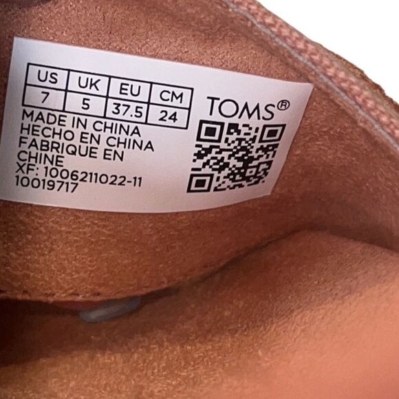 Toms Madelyn Sandy Beige Canvas Braided Espadrille Wedge Sandals Size 7 - Picture 11 of 13